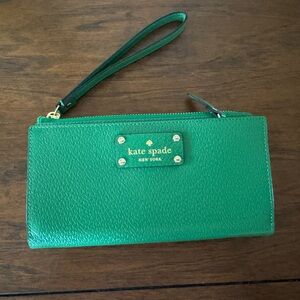 Kate Spade Vibrant Green Wristlet